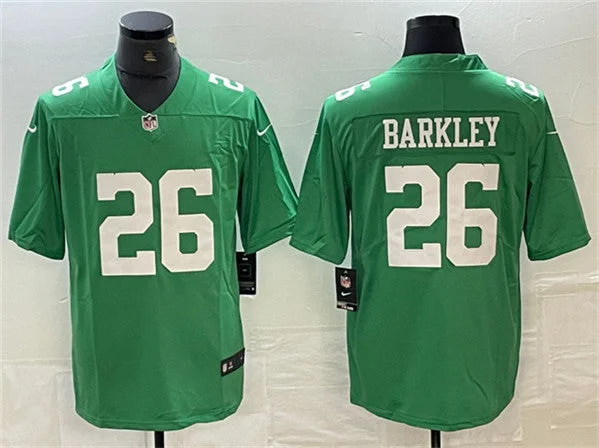 Football Jersey For Youth Teams And Leagues-Men's Philadelphia Eagles #26 Saquon Barkley Green Vapor Untouchable Limited Football Stitched Jersey