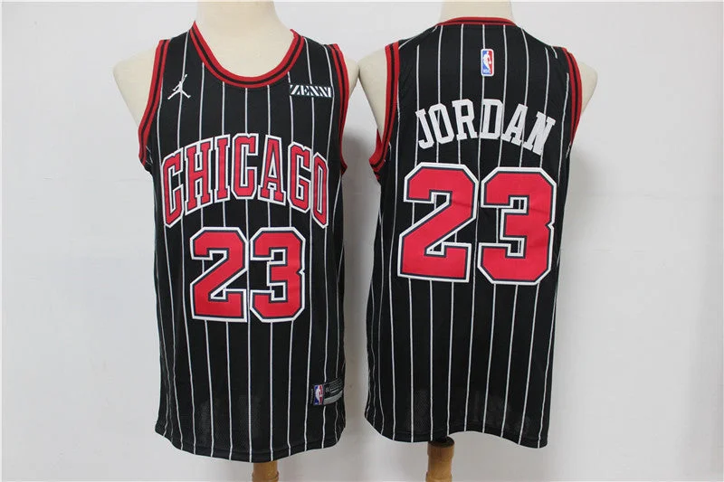 Basketball Jersey For Custom Embroidered Logos-Bulls 23 Michael Jordan Black 2020 Swingman Basketball Jersey