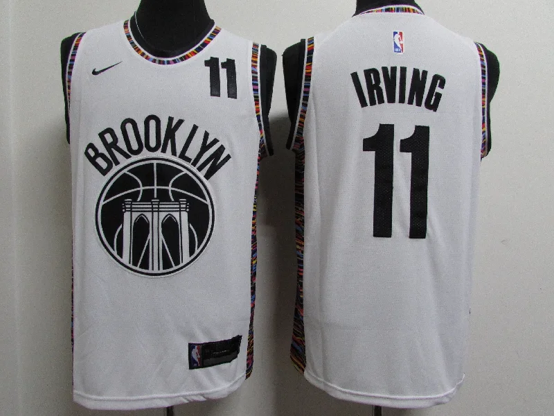 Basketball Jersey For Group Orders And Discounts-Nets 11 Kyrie Irving White 2020-2021 City Edition Swingman Basketball Jersey.jpeg