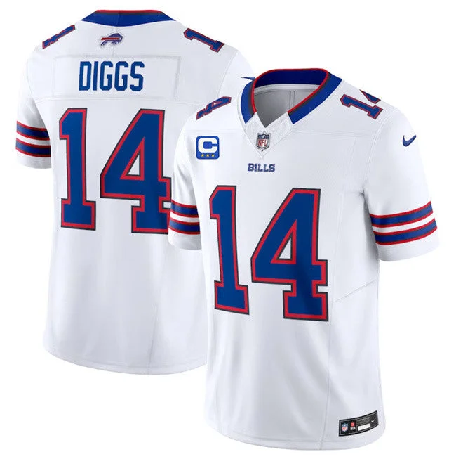 Football Jersey For Youth Teams-Men's Buffalo Bills #14 Stefon Diggs White 2023 F.U.S.E. With 4-Star C Patch Vapor Untouchable Limited Football Stitched Jersey