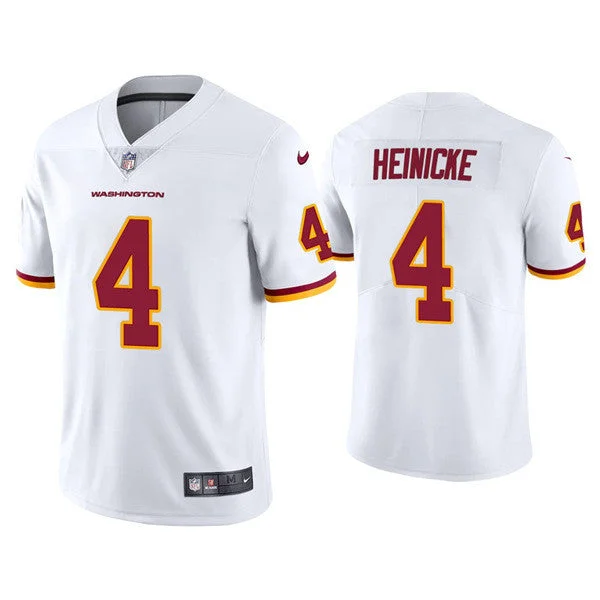 Football Jersey For Fan Event Customization-Men's Washington Football Team #4 Taylor Heinicke White Vapor Untouchable Limited Stitched Jersey