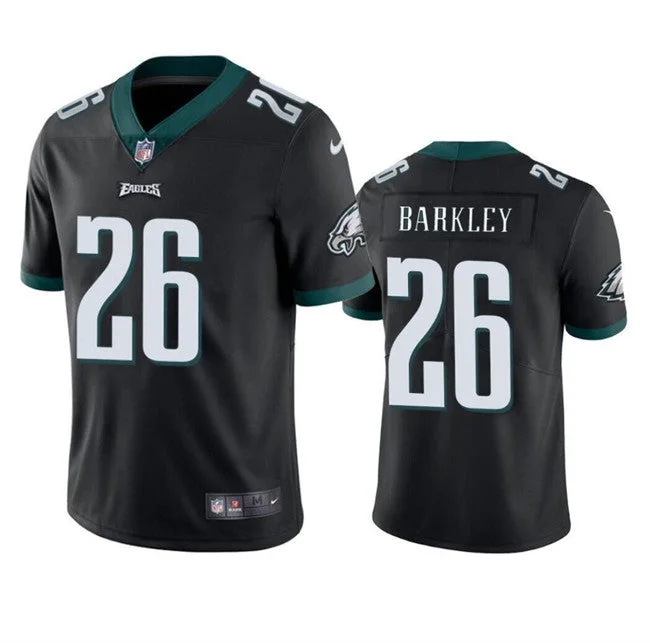 Football Jersey For Custom Embroidered Team Names-Men's Philadelphia Eagles #26 Saquon Barkley Black Vapor Untouchable Limited Football Stitched Jersey