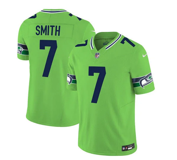 Football Jersey For Sports Club Teams-Men's Seattle Seahawks #7 Geno Smith 2023 F.U.S.E. Green Limited Football Stitched Jersey