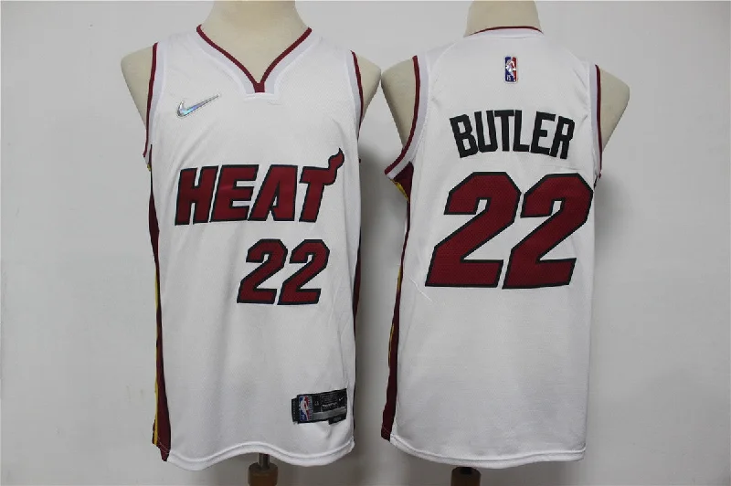 Basketball Jersey For Special Editions-Heat 22 Jimmy Butler White Jordan Diamond 75th Anniversary City Edition Swingman Basketball Jersey