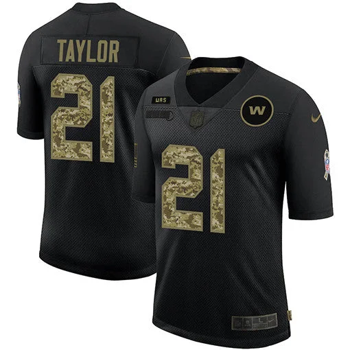 Football Jersey For Sports Fans Apparel-Men's Washington Football Team #21 Sean Taylor 2020 Black Camo Salute To Service Limited Stitched Jersey