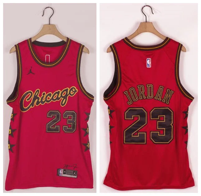 Basketball Jersey For Special Event Customization-Bulls 23 Michael Jordan Red Commemorative Edition Jordan Brand Swingman Basketball Jersey