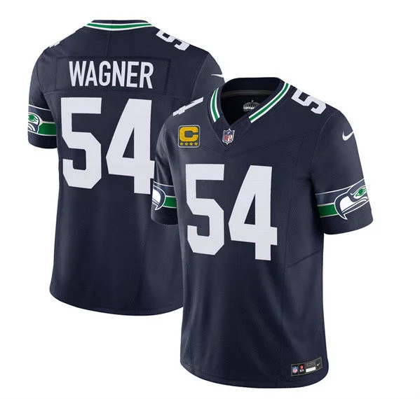 Football Jersey For Custom Team Jerseys-Men's Seattle Seahawks #54 Bobby Wagner 2023 F.U.S.E. With 4-Star C Patch Navy Limited Football Stitched Jersey