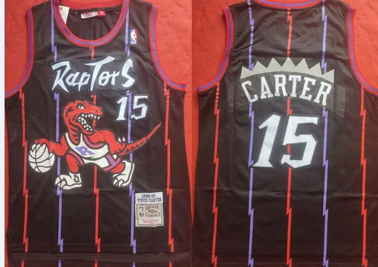 Basketball Jersey With Unique Design-Raptors 15 Vince Carter Black 1998-99 Hardwood Classics Basketball Jersey