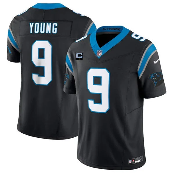 Football Jersey For All Ages-Men's Carolina Panthers #9 Bryce Young Black 2023 F.U.S.E. With 1-Star C Patch Vapor Untouchable Football Stitched Jersey