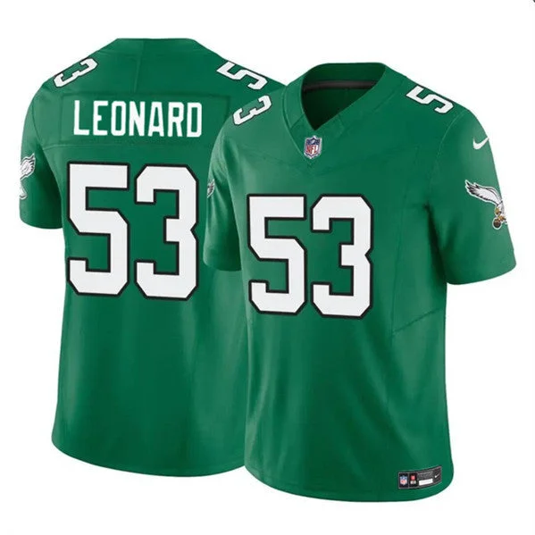 Football Jersey For Fan Group Orders-Men's Philadelphia Eagles #53 Shaquille Leonard Green 2023 F.U.S.E. Throwback Vapor Untouchable Limited Football Stitched Jersey