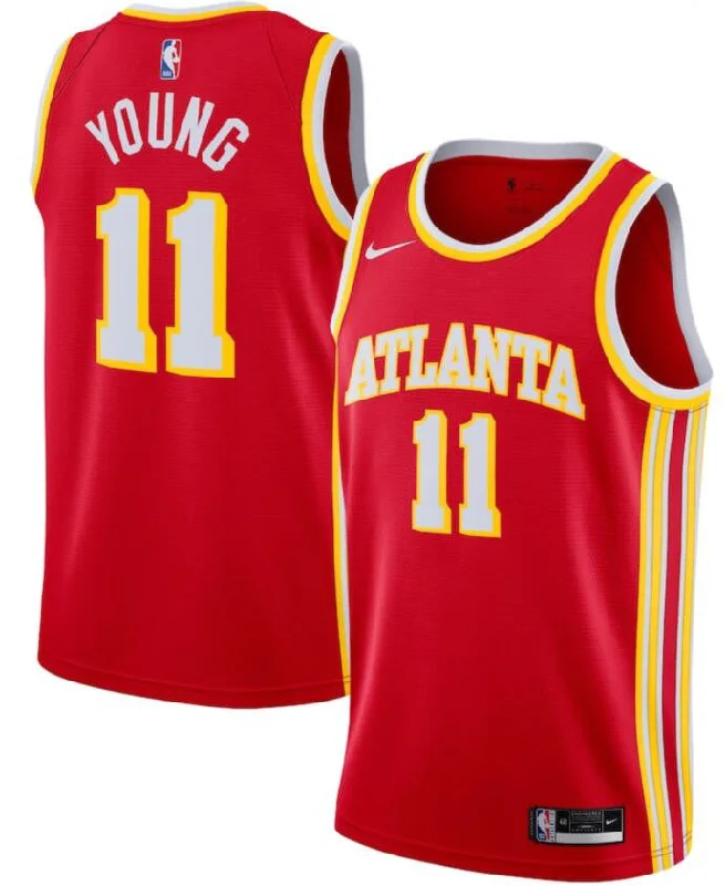 Basketball Jersey For Special Edition Designs-Hawks 11 Trae Young Red Swingman Basketball Jersey