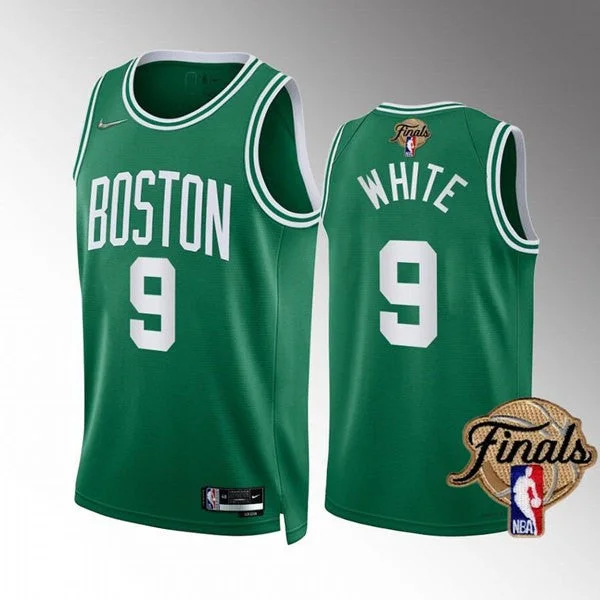 Basketball Jersey For Kids-Celtics 9 Derrick White Green 2022 Finals Swingman Basketball Jersey