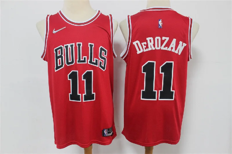 Basketball Jersey For Custom Team Wear-Bulls 11 DeMar DeRozan Red Diamond 75th Anniversary Swingman Basketball Jersey