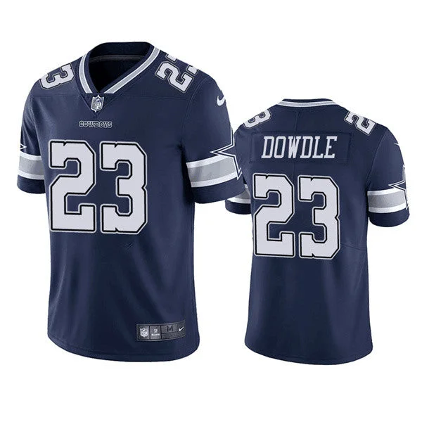 Football Jersey For Personalized Fan Support-Men's Dallas Cowboys #23 Rico Dowdle Navy Vapor Untouchable Limited Stitched Football Game Jersey