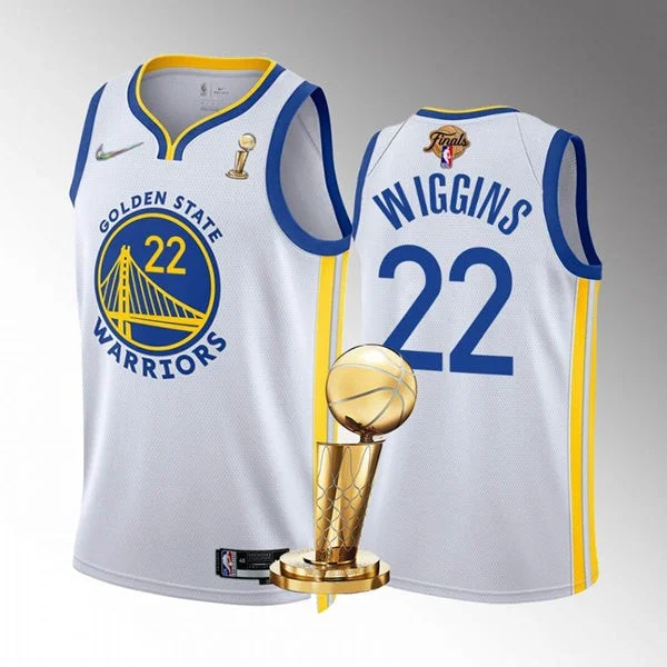 Basketball Jersey For Team Orders-Warriors 22 Andrew Wiggins White 2022 Finals Champions Swingman Basketball Jersey