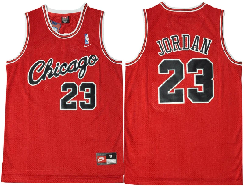 Basketball Jersey For Sports Merchandise-Bulls 23 Michael Jordan Red Swingman Basketball Jersey