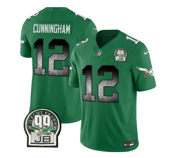 Football Jersey For Custom Team Orders And Sales-Men's Philadelphia Eagles #12 Randall Cunningham Green 2023 F.U.S.E. Throwback Vapor Untouchable Limited Football Stitched Jersey