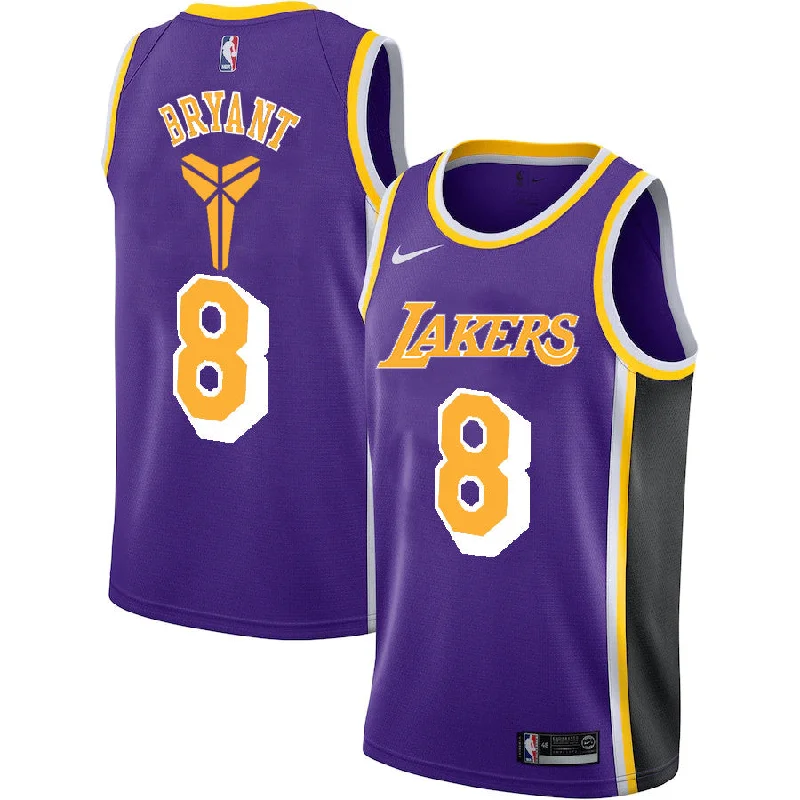 Basketball Jersey With Player Names And Numbers-Lakers 8 Kobe Bryant Purple Swingman Basketball Jersey