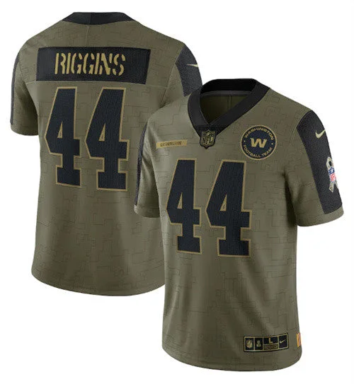 Football Jersey For College And University Teams-Men's Washington Football Team #44 John Riggins 2021 Olive Salute To Service Limited Stitched Jersey