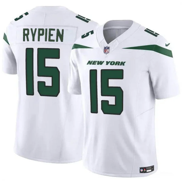 Football Jersey For Professional Teams-Men's New York Jets #15 Brett Rypien 2023 F.U.S.E. White Vapor Untouchable Limited Football Stitched Jersey