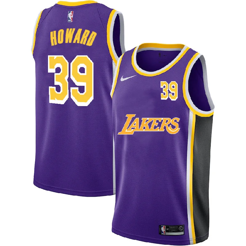 Basketball Jersey For Official Sports Orders-Lakers 39 Dwight Howard Purple 2020-2021 New City Edition Swingman Basketball Jerseys