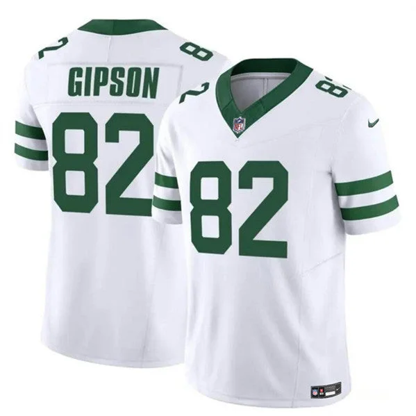 Football Jersey For Official League Orders-Men's New York Jets #82 Xavier Gipson 2023 F.U.S.E. White Throwback Vapor Untouchable Limited Football Stitched Jersey