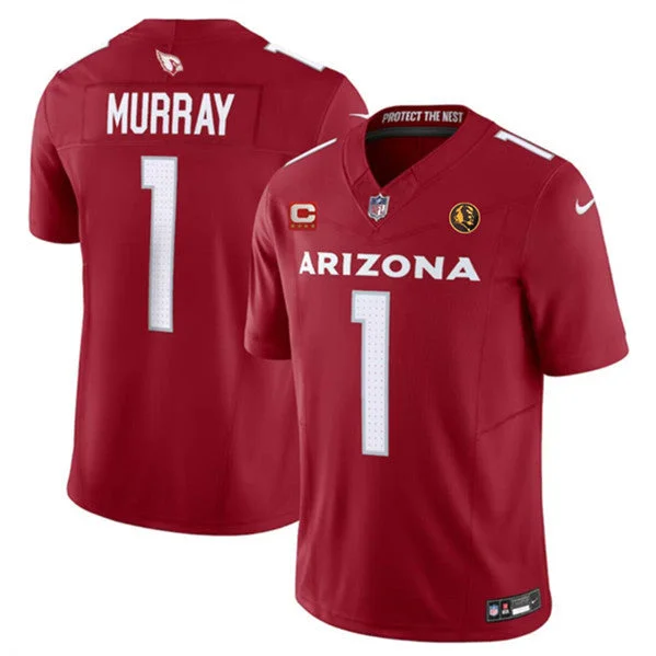 Football Jersey For Player Team Orders-Men's Arizona Cardinals #1 Kyler Murray Red 2023 F.U.S.E. With 4-Star C Patch And John Madden Patch Vapor Limited Football Stitched Jersey