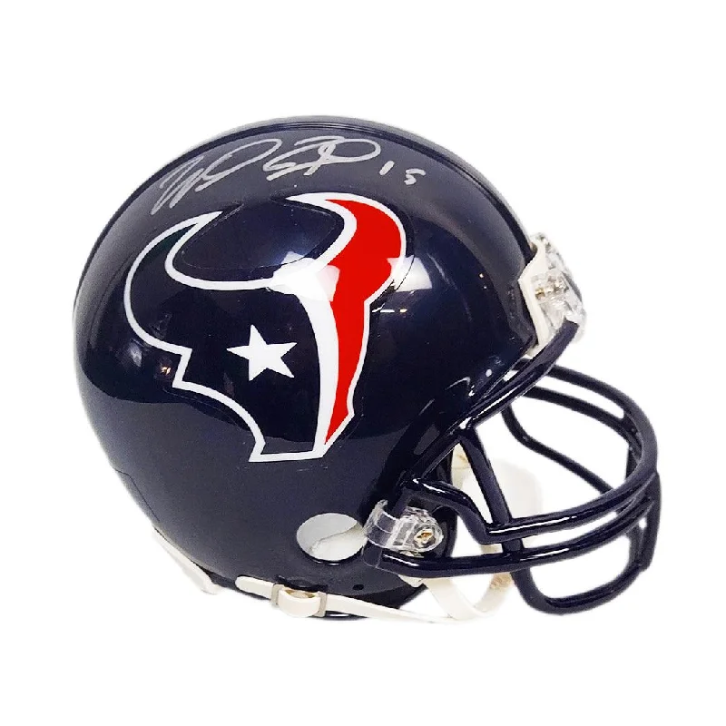 Rugby Helmet For Softball And Rugby Teams-Will Fuller Signed Houston Texans Mini Football Helmet (Beckett)