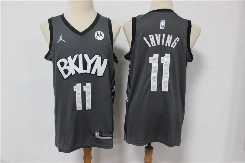 Basketball Jersey For Youth League Custom Orders-Nets 11 Kyrie Irving Dark Gray 2021 Swingman Basketball Jersey