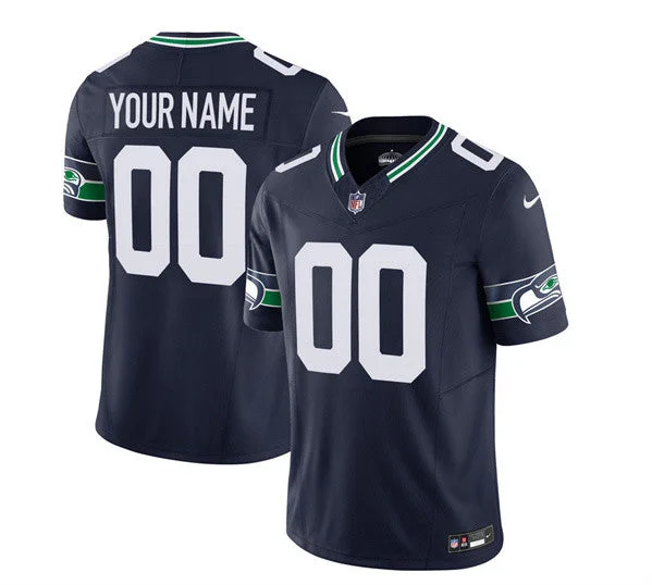 Football Jersey For Custom Team Orders And Sales-Men's Seattle Seahawks Active Player Custom 2023 F.U.S.E. Navy Limited Football Stitched Jersey