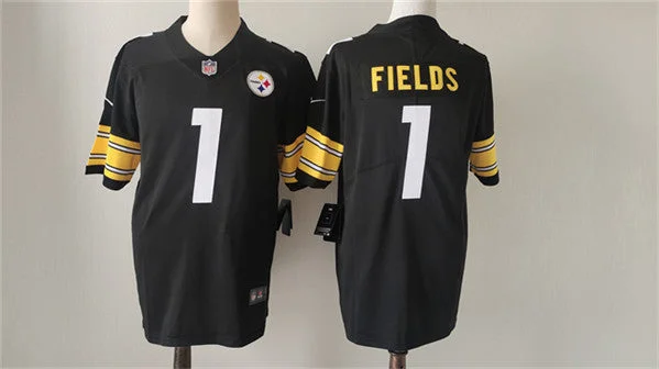 Football Jersey For Team Orders-Men's Pittsburgh Steelers #1 Justin Fields Black Vapor Untouchable Limited Football Stitched Jersey