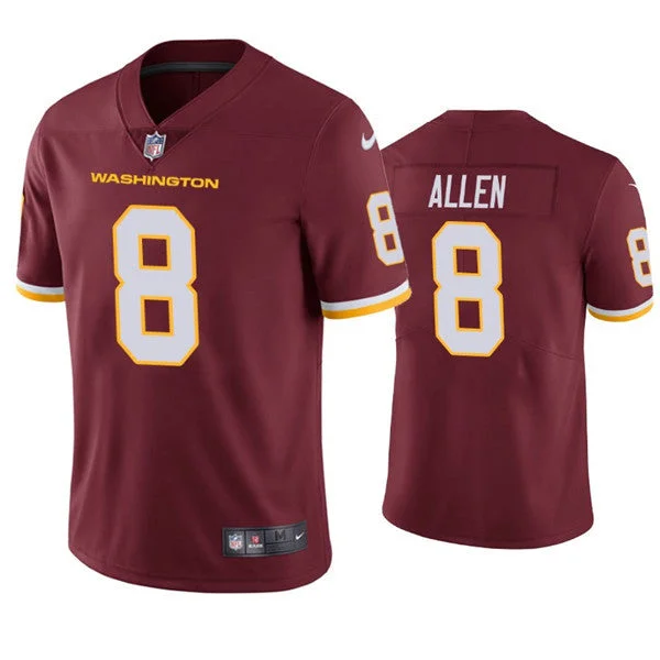 Football Jersey With Unique Fabric Options-Men's Washington Football Team Red #8 Kyle Allen Red Vapor Untouchable Limited Stitched Jersey