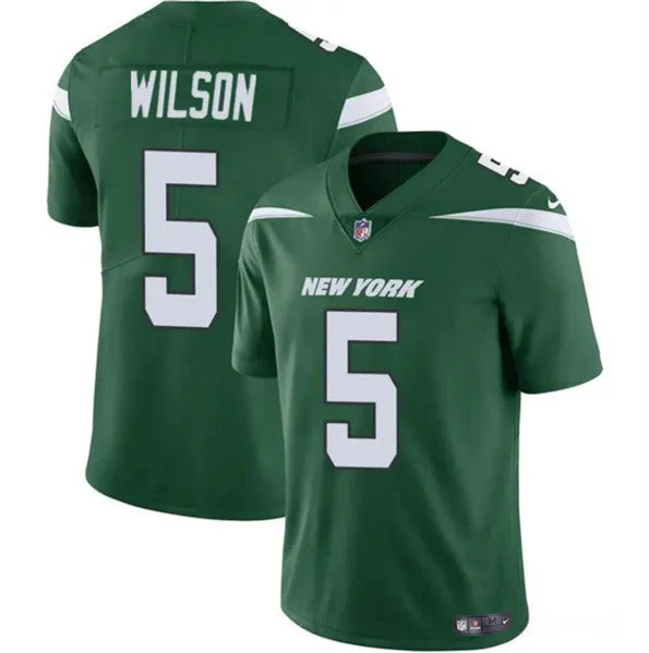 Football Jersey For Limited-Time Custom Orders-Men's New York Jets #5 Garrett Wilson Green Vapor Untouchable Limited Football Stitched Jersey