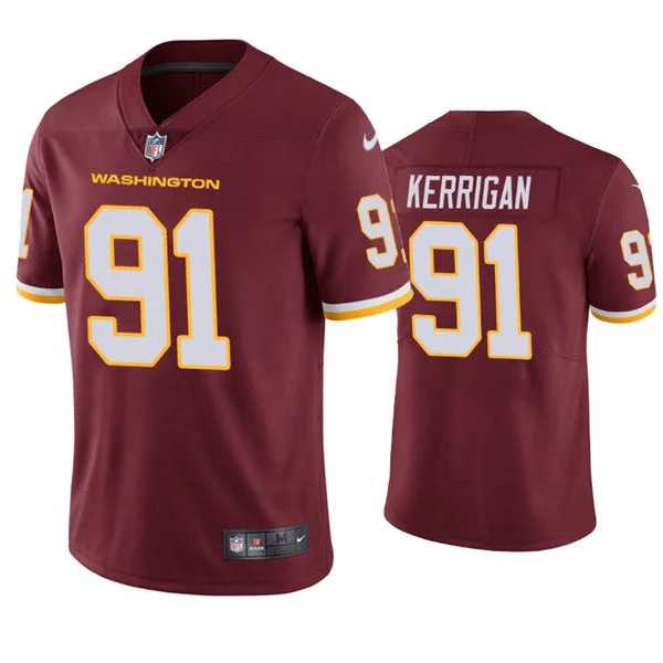 Football Jersey For Charity Events-Men's Washington Football Team Red #91 Ryan Kerrigan Vapor Untouchable Limited Stitched Jersey