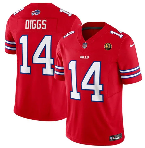 Football Jersey For Fan Club Orders-Men's Buffalo Bills #14 Stefon Diggs Red 2023 F.U.S.E. With John Madden Patch Vapor Limited Football Stitched Jersey