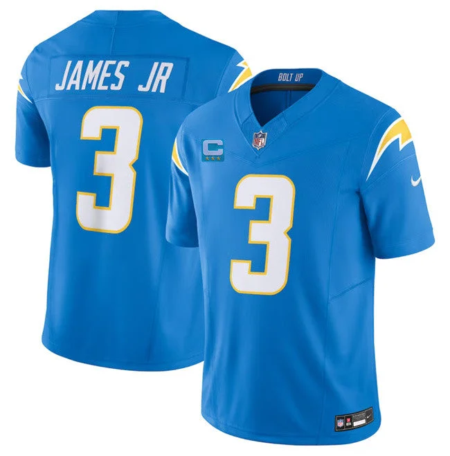 Football Jersey For Custom Apparel Printing-Men's Los Angeles Chargers #3 Derwin James Jr. Light Blue 2023 F.U.S.E. With 3-Star C Patch Vapor Untouchable Limited Football Stitched Jersey