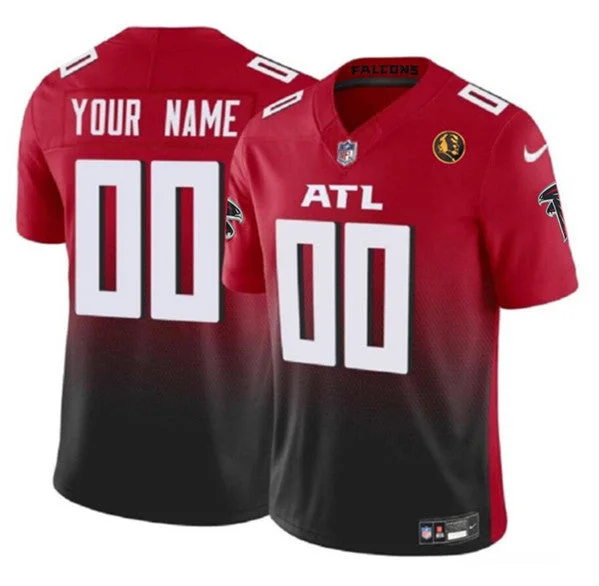 Football Jersey For Supporter Event Gear-Men's Atlanta Falcons Active Player Custom Red 2023 F.U.S.E. With John Madden Patch Vapor Limited Football Stitched Jersey