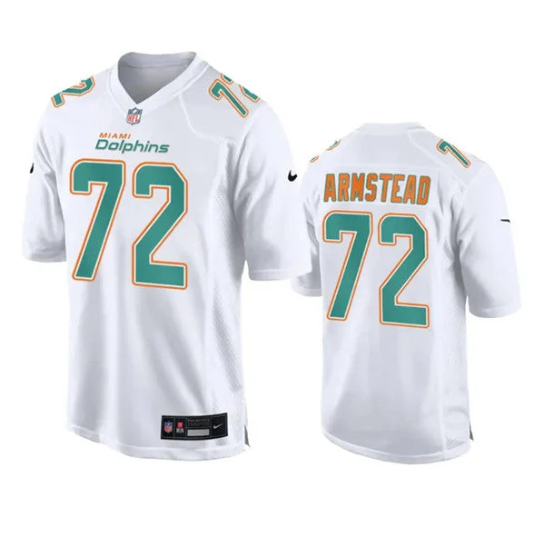 Football Jersey For Personalized Youth Gear-Men's Miami Dolphins #72 Terron Armstead White Fashion Vapor Untouchable Football Stitched Jersey