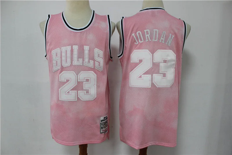 Basketball Jersey For Team Recognition-Bulls 23 Michael Jordan Pink 1997-98 Hardwood Classics Basketball Jersey