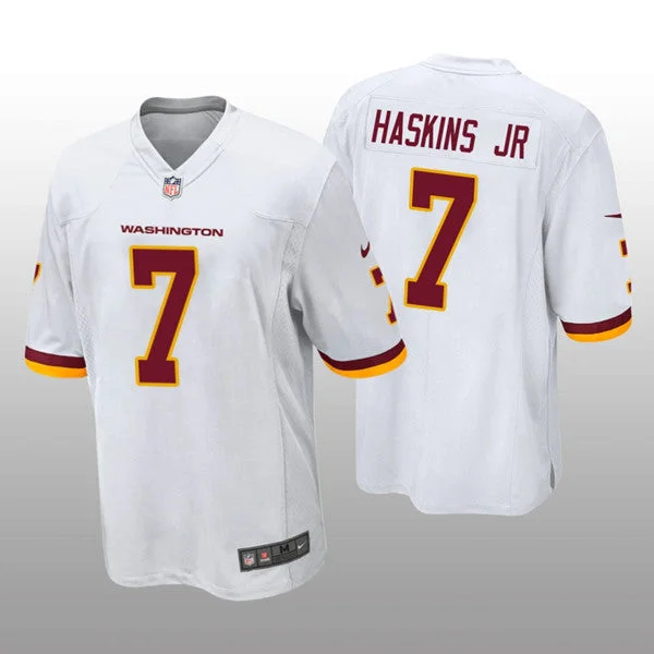 Football Jersey For Alumni Events-Men's Washington Football Team White #7 Dwayne Haskins Jr. Vapor Untouchable Limited Stitched Jersey