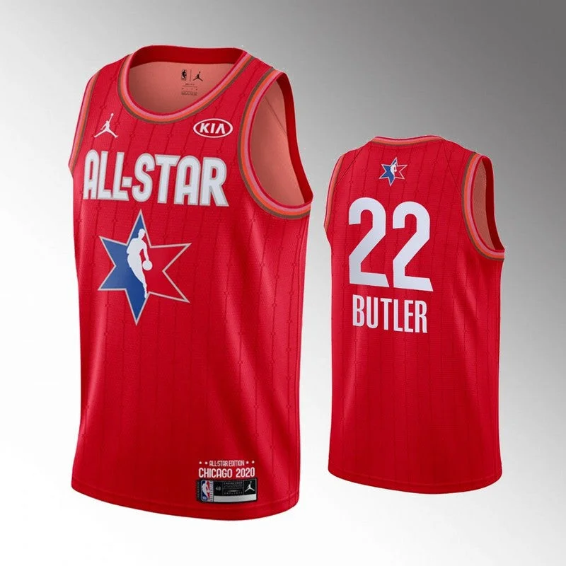 Basketball Jersey For Special Edition Players-Heat 22 Jimmy Butler Red 2020 All-Star Jordan Brand Swingman Basketball Jersey