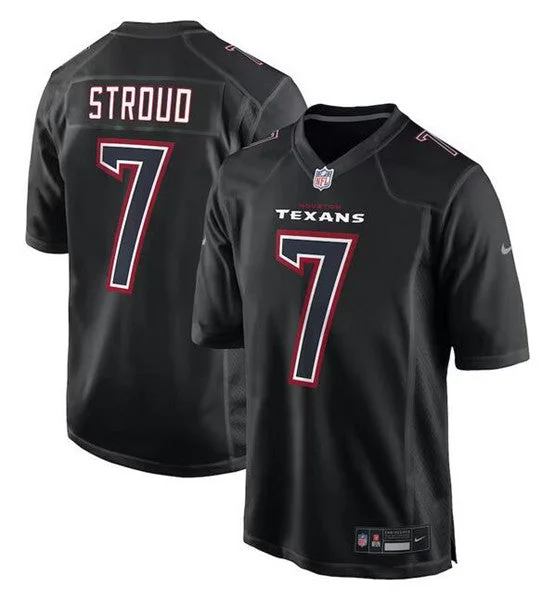 Football Jersey For Official Team Fan Gear-Men's Houston Texans #7 C.J. Stroud Black Fashion Vapor Untouchable Limited Football Stitched Jersey