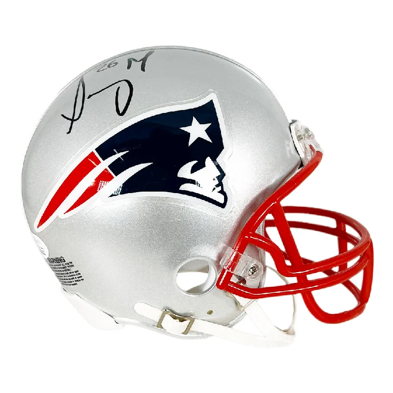 Rugby Helmet For Top Performance-Sony Michel Signed New England Patriots Mini Football Helmet (JSA)