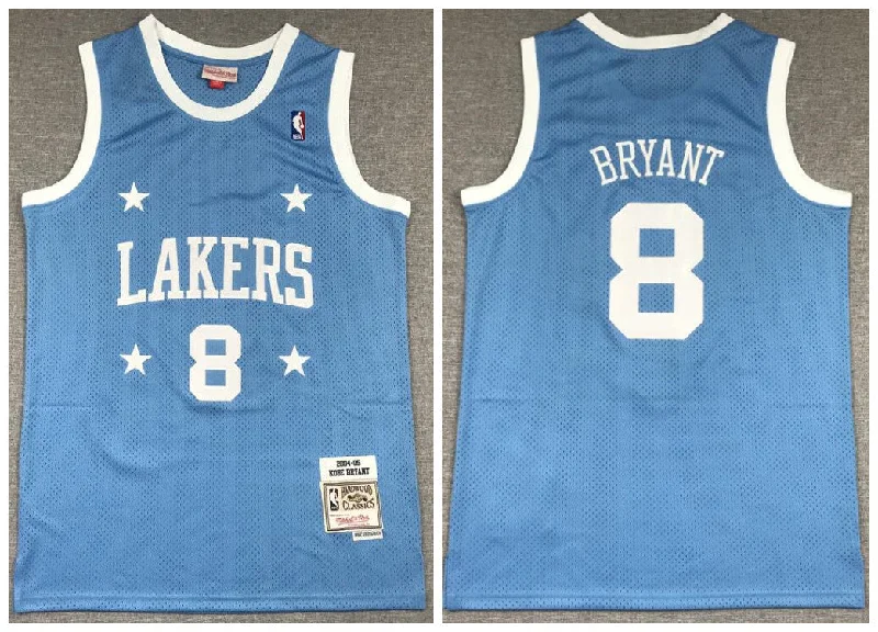 Basketball Jersey For Personalized Numbering-Lakers 8 Kobe Bryant Blue 2004-05 Hardwood Classics Basketball Jersey